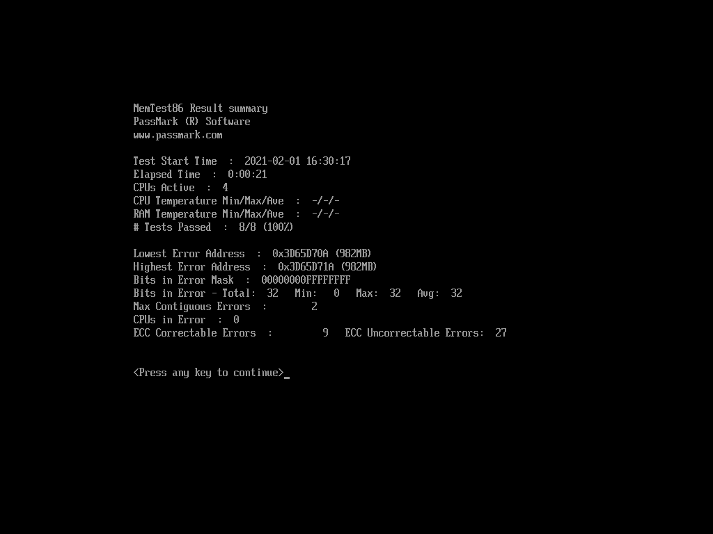 PassMark MemTest86 Pro Full Preactivated